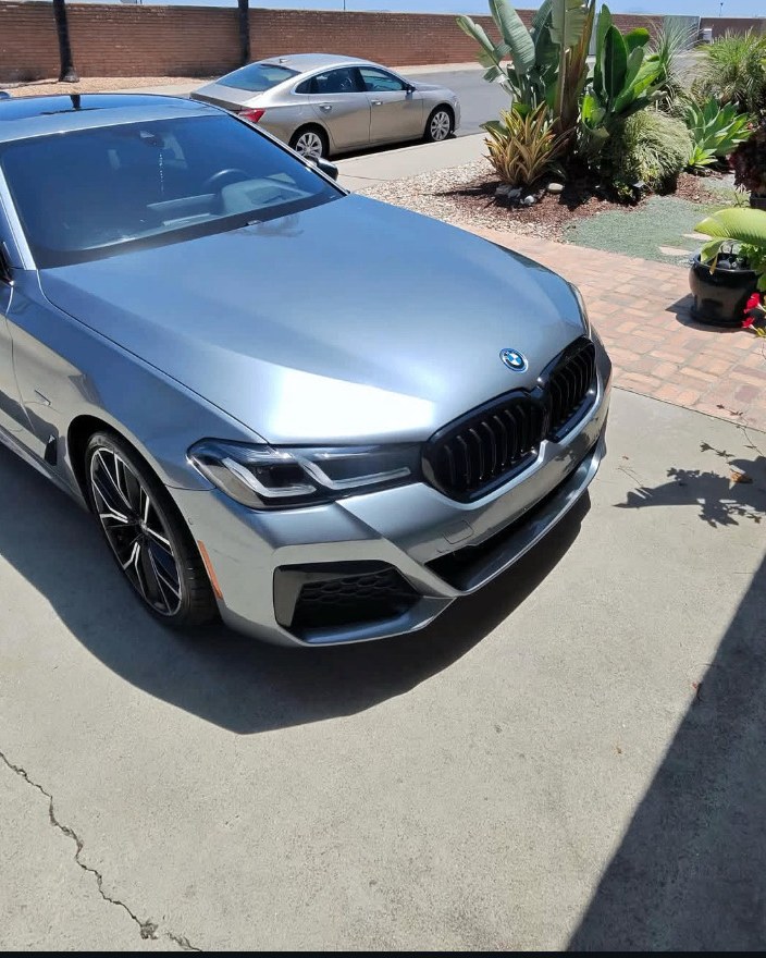 BMW 5-Series after full foam wash and detail